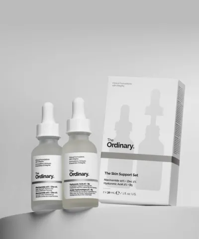 The Ordinary The Skin Support Set with Niacinamide 10% + Zinc 1% & Hyaluronic Acid 2% + B5
