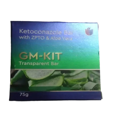 GM Trade International Corporation GM-Kit Transparent Ketoconazole Bar with ZPTO & Aloe Vera 75g - Buy Online at Drubotara Bangladesh