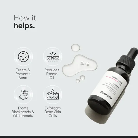 Minimalist Minimalist Salicylic Acid 02% Face Serum for Reducing Acne, Blackheads & Excessive Oil - Buy Online at Drubotara Bangladesh
