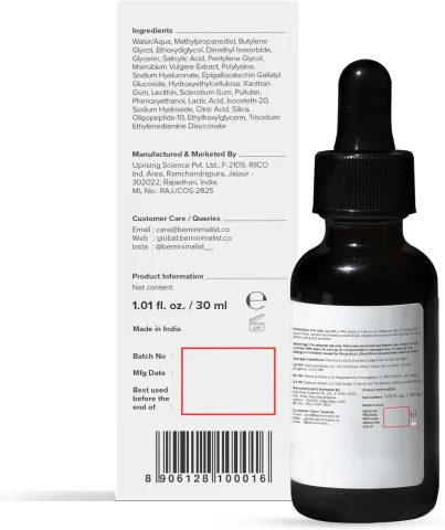Minimalist Minimalist Salicylic Acid 02% Face Serum for Reducing Acne, Blackheads & Excessive Oil - Buy Online at Drubotara Bangladesh
