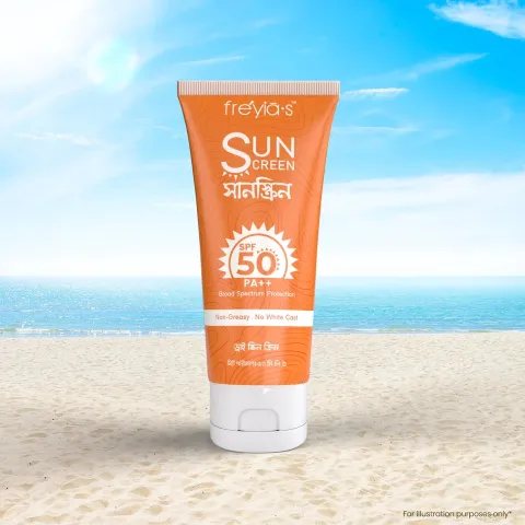 Freyias Freyia's Sunscreen SPF PA 50++ For Dry Skin 50ml - Buy Online at Drubotara Bangladesh