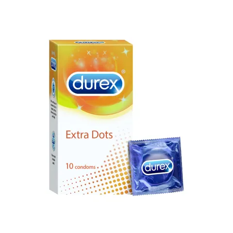 Durex Durex Extra Dots Condoms for Men - 10Pcs Pack(India) - Buy Online at Drubotara Bangladesh