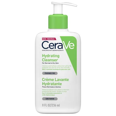 Cerave Cerave Hydrating Cream to Foam Cleanser for Normal to Dry Skin 236ml - Buy Online at Drubotara Bangladesh