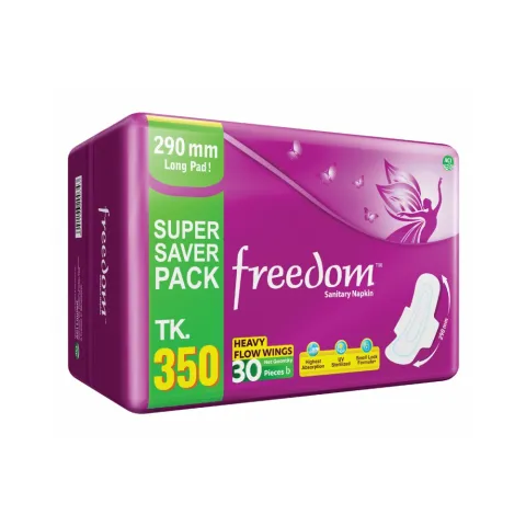 Freedom Freedom Sanitary Napkin Heavy Flow 30 Pads - Buy Online at Drubotara Bangladesh