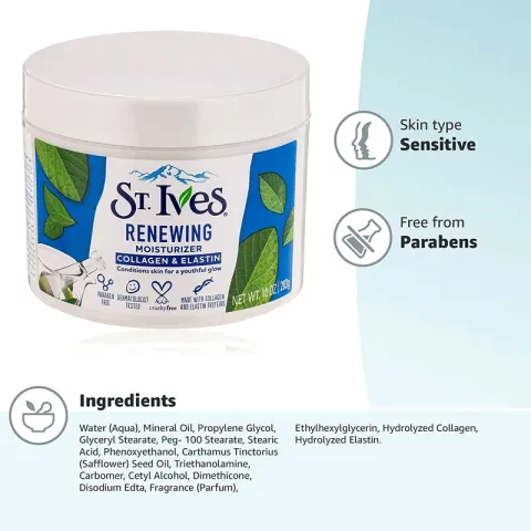 ST. Ives St. Ives Renewing Moisturizer with Collagen & Elastin Moisturizer 283g - Product Image 2 | Drubotara