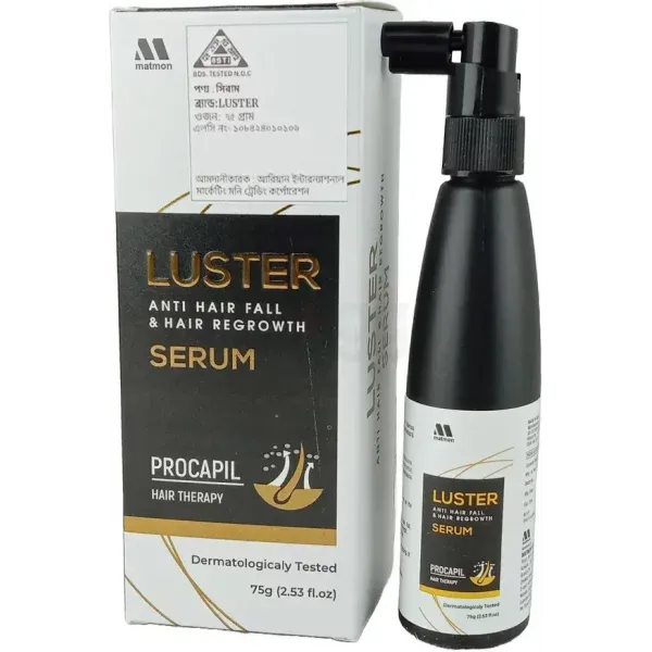 Moni Trading Corporation Luster Anti Hair Fall & Hair Regrowth Serum 75gm - Product Image 2 | Drubotara
