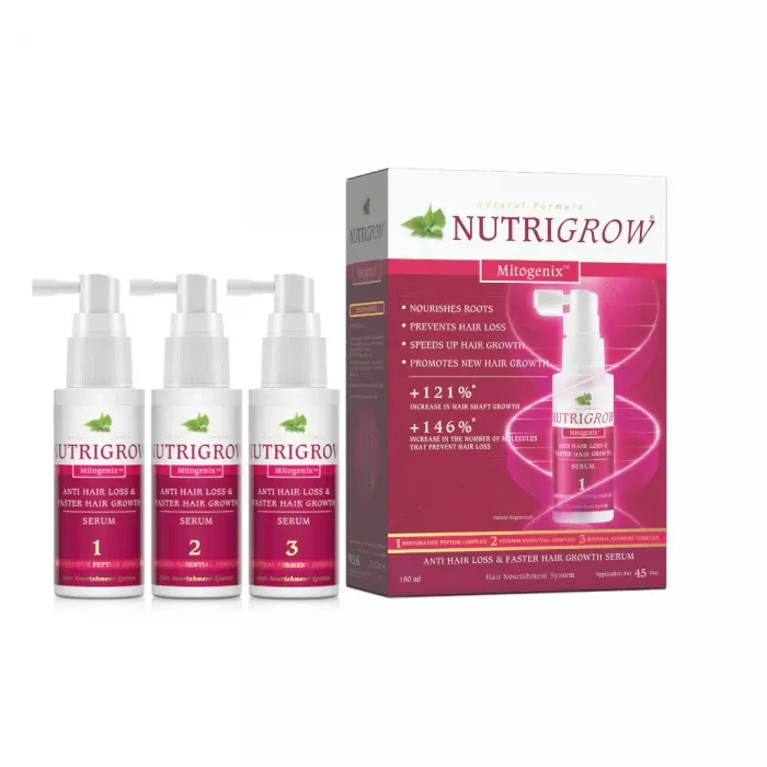 Skin Health Care Nutrigrow Anti Hair Loss & Faster Hair Growth Serum - Buy Online at Drubotara Bangladesh