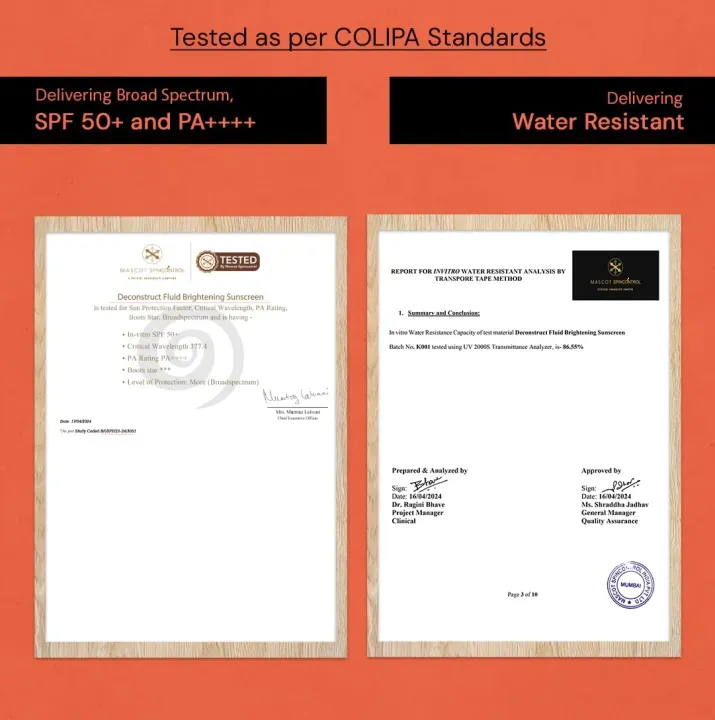 Deconstruct Deconstruct Brightening Sunscreen Fluid SPF 50+ PA++++ for Normal & Dry Skin - Buy Online at Drubotara Bangladesh