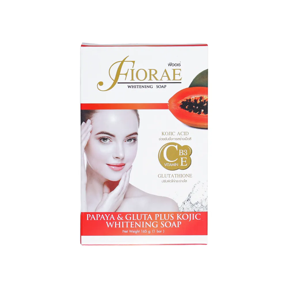 Fiorae Fiorae Papaya & Gluta Plus Kojic Whitening Soap 165gm - Product Image 2 | Drubotara