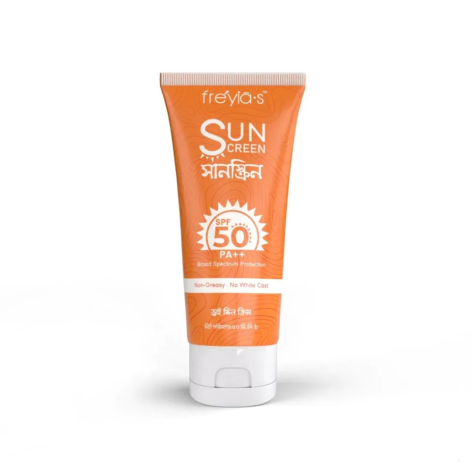 Freyias Freyia's Sunscreen SPF PA 50++ For Dry Skin 50ml - Buy Online at Drubotara Bangladesh