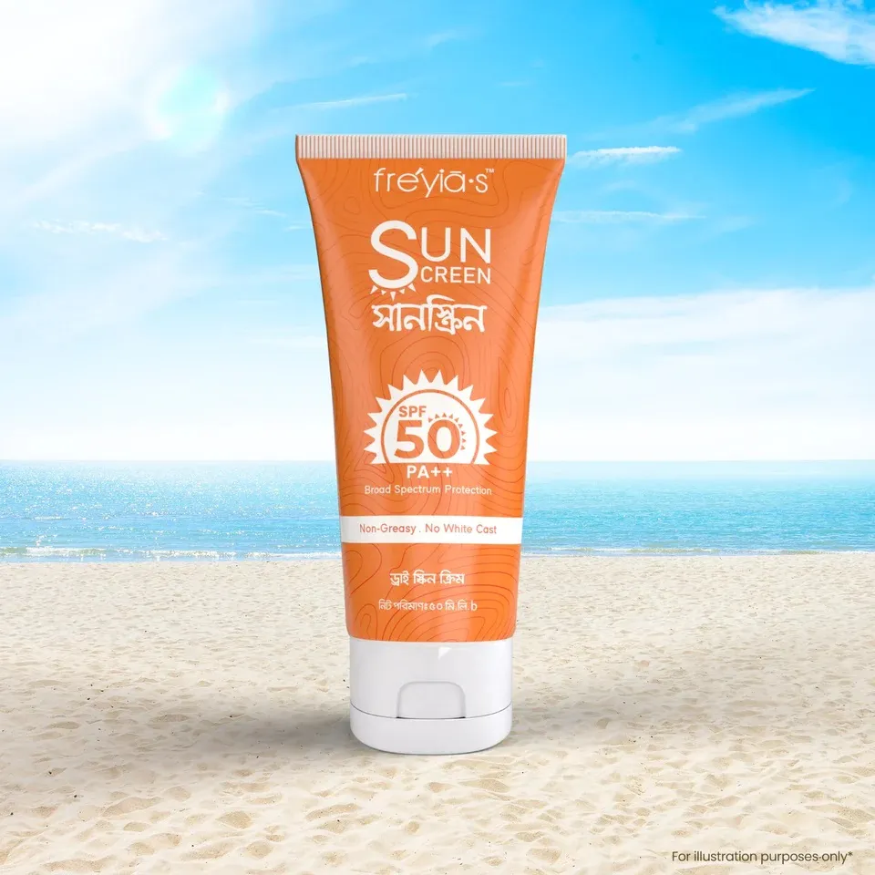 Freyias Freyia's Sunscreen SPF PA 50++ For Dry Skin 50ml - Buy Online at Drubotara Bangladesh