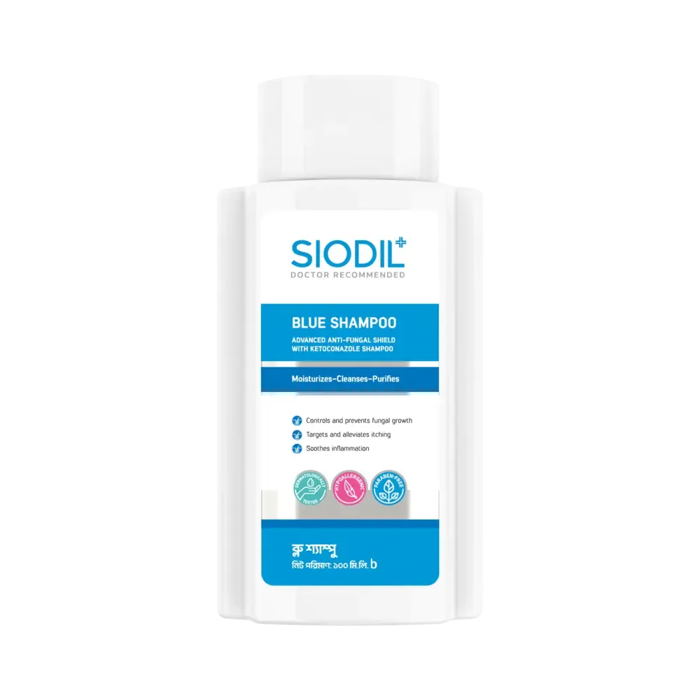 Siodil Siodil Blue Shampoo 100ml - Buy Online at Drubotara Bangladesh