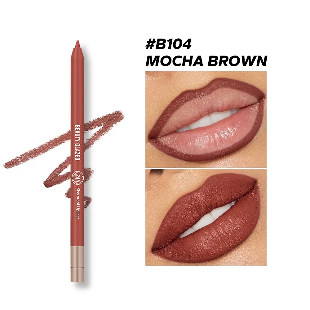 Beauty Glazed Beauty Glazed Waterproof & Long Lasting Lip Liner - Mocha Brown B104 - Buy Online at Drubotara Bangladesh