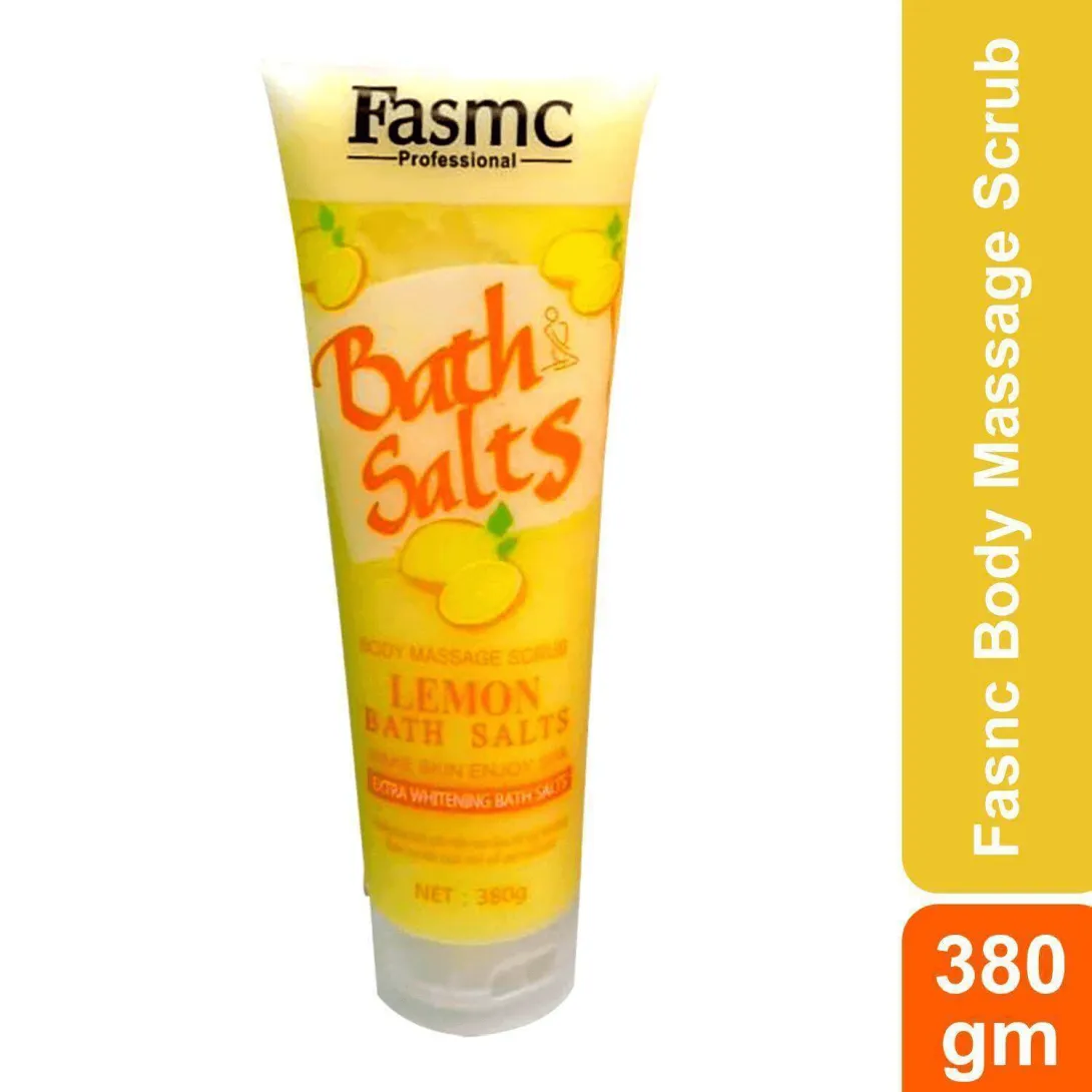 Fasmc Fasmc Professional Lemon Bath Salts Body Massage Scrub with Extra Brightening Bath Salts - Buy Online at Drubotara Bangladesh