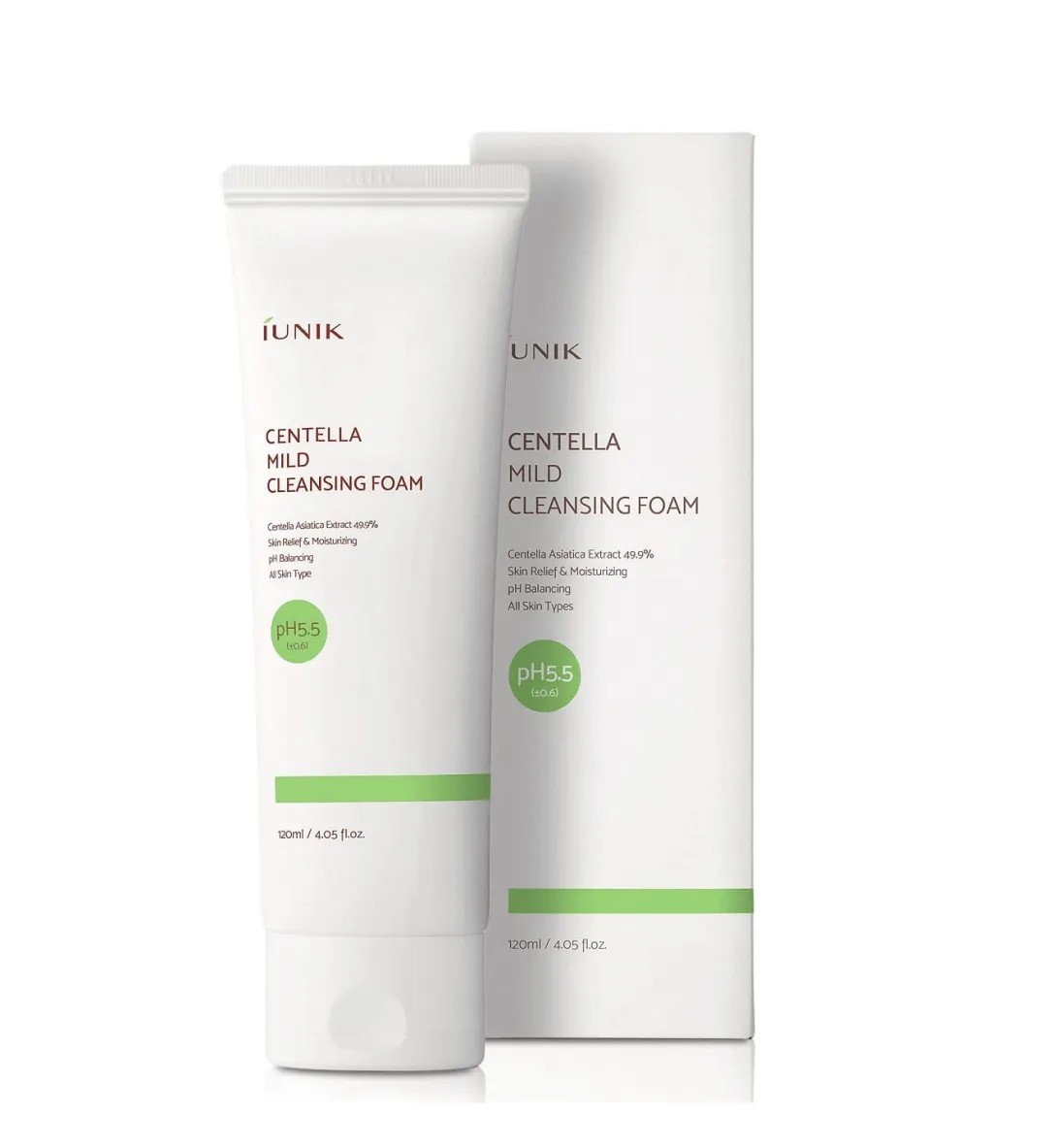 Iunik Iunik Centella Mild Cleansing Foam for All Skin Types - Buy Online at Drubotara Bangladesh