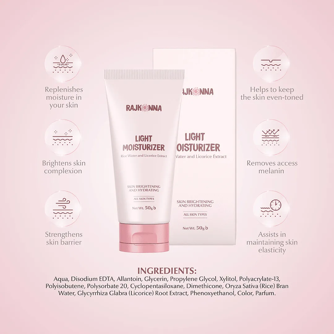 Rajkonna Rajkonna Light Moisturizer With Rice Water And Licorice Extract 50gm - Product Image 4 | Drubotara