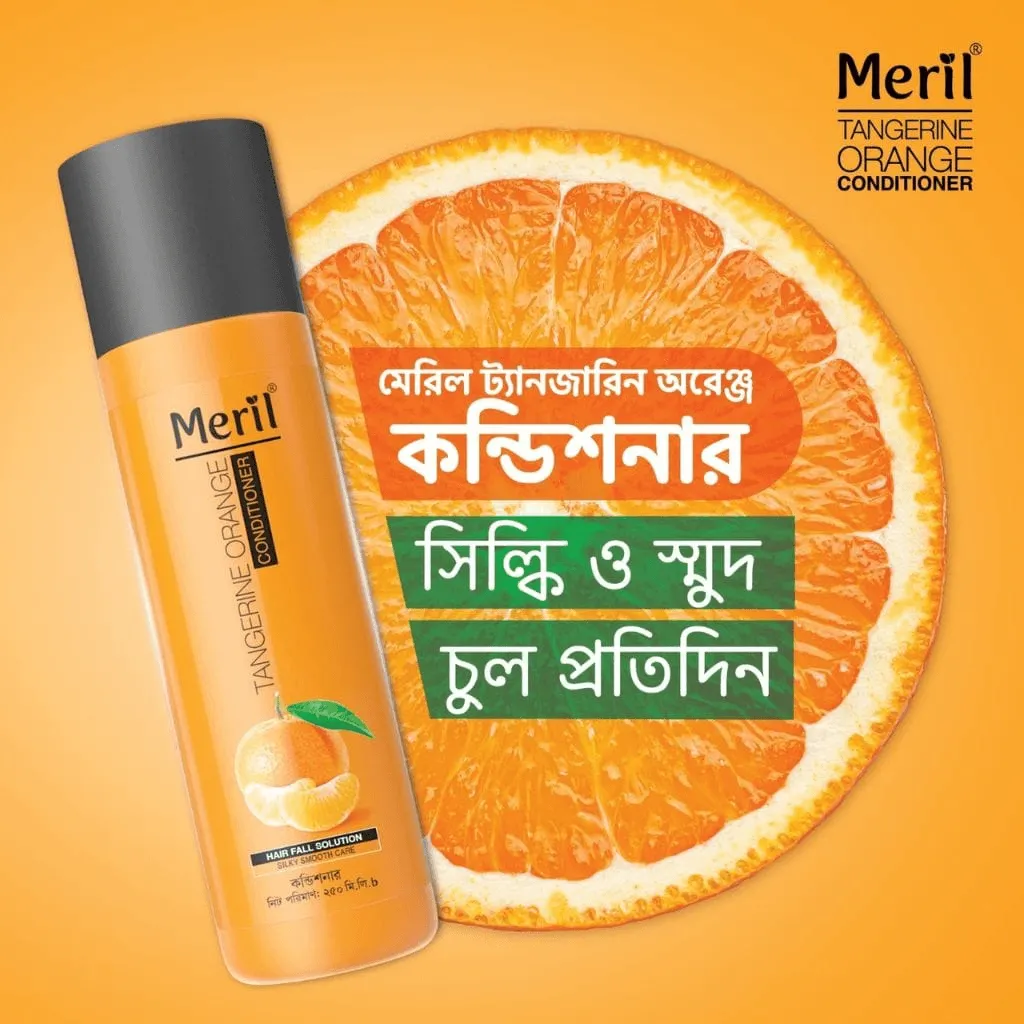 Square Toiletries Limited Meril Tangerine Orange Conditioner 250ml - Buy Online at Drubotara Bangladesh