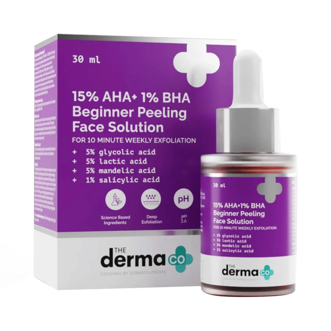 The Derma Co The Derma Co 15% AHA +1% BHA Beginner Face Peeling Solution 30ml - Buy Online at Drubotara Bangladesh