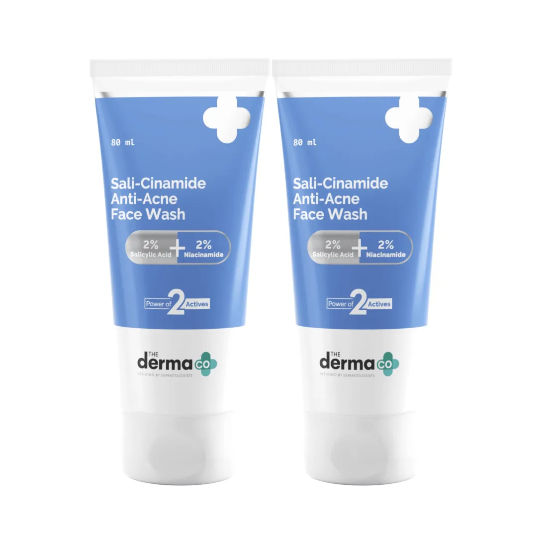 The Derma Co The Derma Co 2% Salicylic Acid + 2% Niacinamide Sali-Cinamide Anti-Acne Face Wash - Buy Online at Drubotara Bangladesh