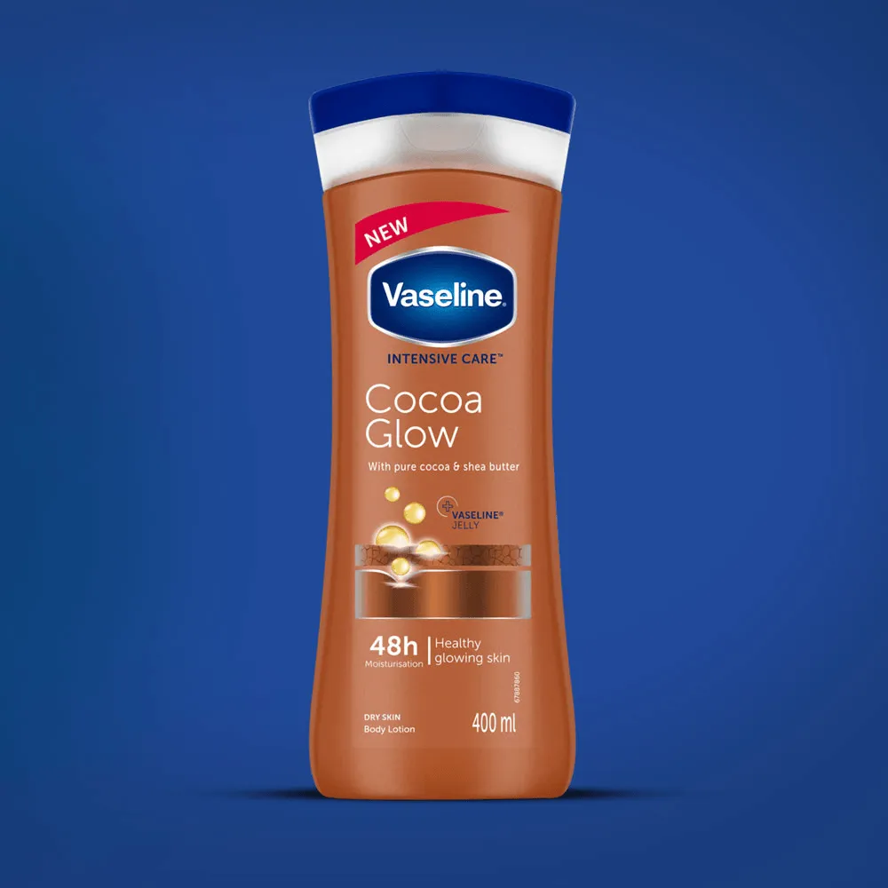 Vaseline Vaseline Intensive Care Cocoa Glow Moisturising Body Lotion with Pure Cocoa & Shea Butter 400ml - Buy Online at Drubotara Bangladesh
