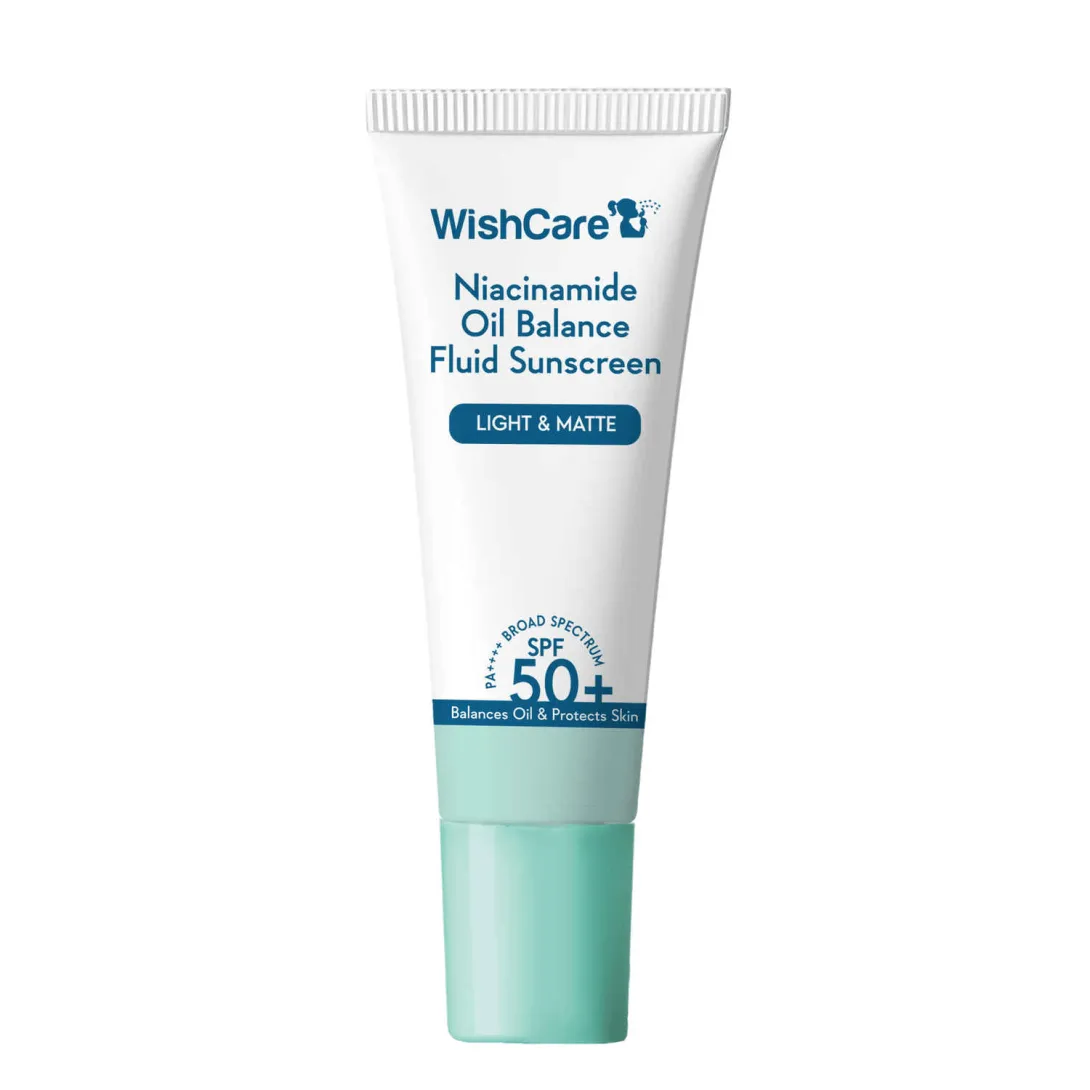 WishCare WishCare 5% Niacinamide Oil Balance Fluid Light & Matte Sunscreen SPF 50 PA++++ - Buy Online at Drubotara Bangladesh