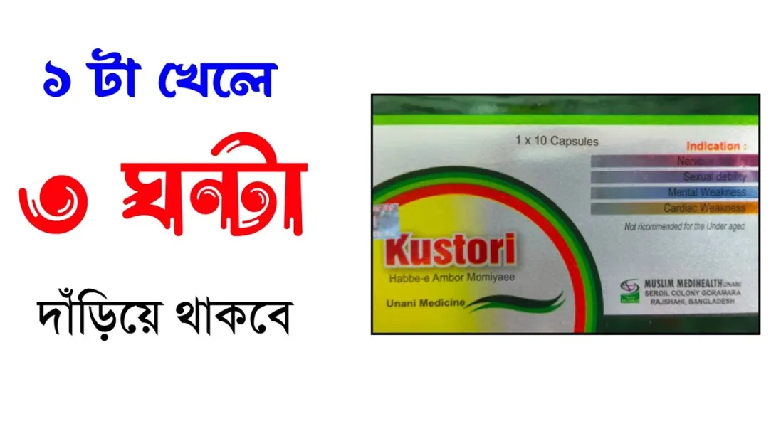 Kustorl medicine packaging with colorful design on a white background.