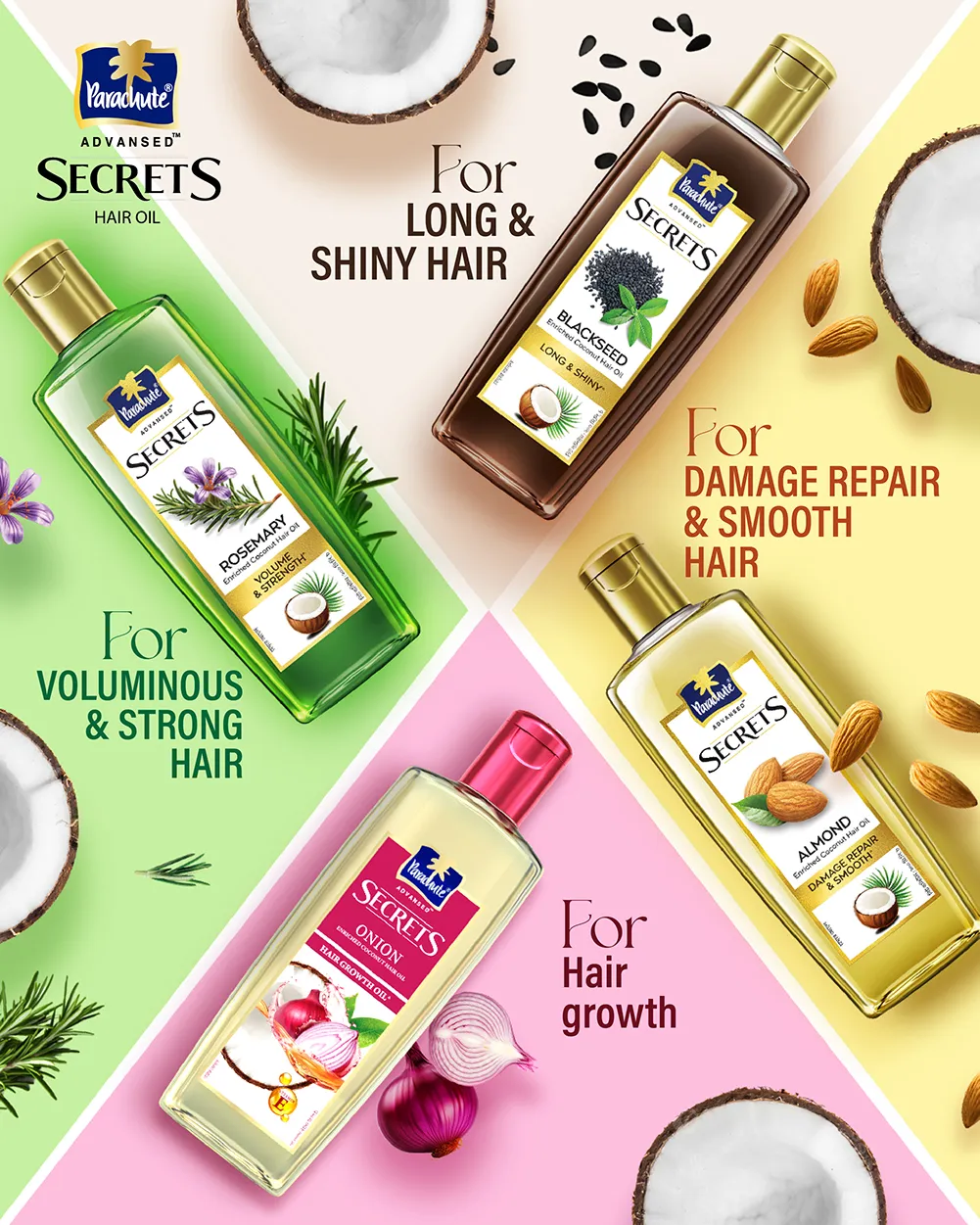 Marico Bangladesh Parachute Advansed Secrets Rosemary Hair Oil 200ml - Buy Online at Drubotara Bangladesh