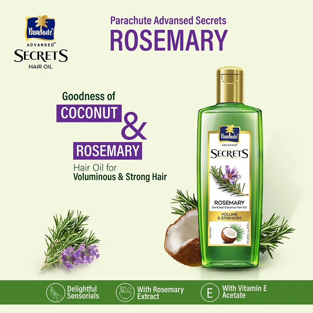 Marico Bangladesh Parachute Advansed Secrets Rosemary Hair Oil 200ml - Buy Online at Drubotara Bangladesh